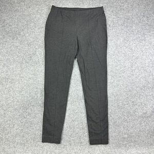 J Jill Ponte Knit Leggings Pants Womens L Tall Gray Seam Front Minimal Classic
